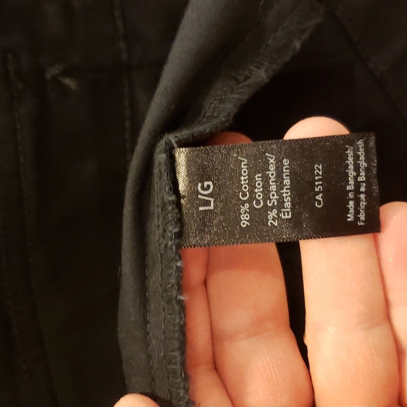 Black Denim Cargo Jacket Sz L - Picture 7 of 7